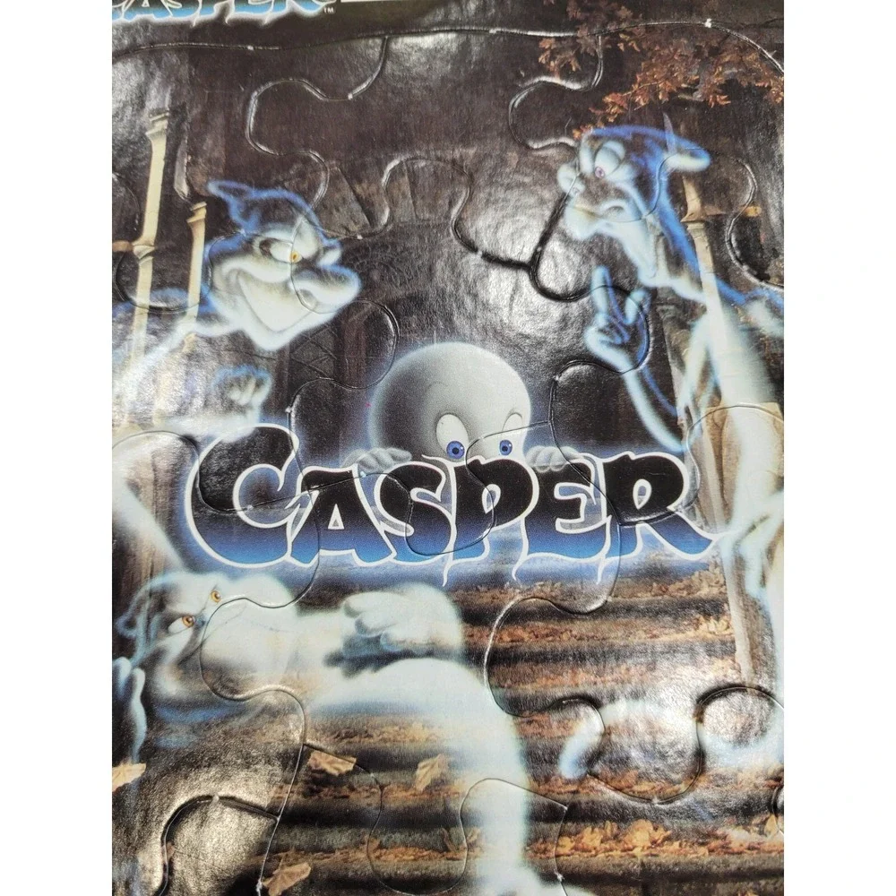RARE VINTAGE 1995 CASPER THE FRIENDLY GHOST MOVIE 12 PIECE FRAME TRAY PUZZLE!